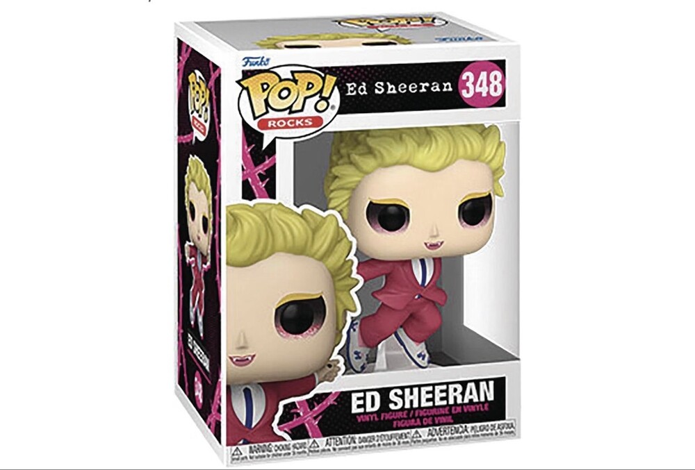Funko Pop Rocks Ed Sheeran Bad Habits Diamond Glitter Figure 348 w/ protect case - Picture 2 of 5